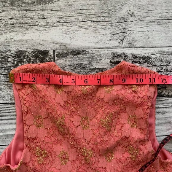 Y2K Vintage Jessica Sheer Sparkly Lace Babydoll Tank Top Blouse - Picture 15 of 15